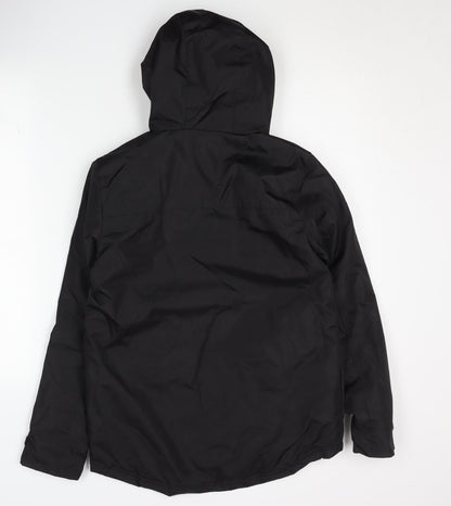 No Fear Boys Black Mid-Length Hooded Jacket 11-12 Years