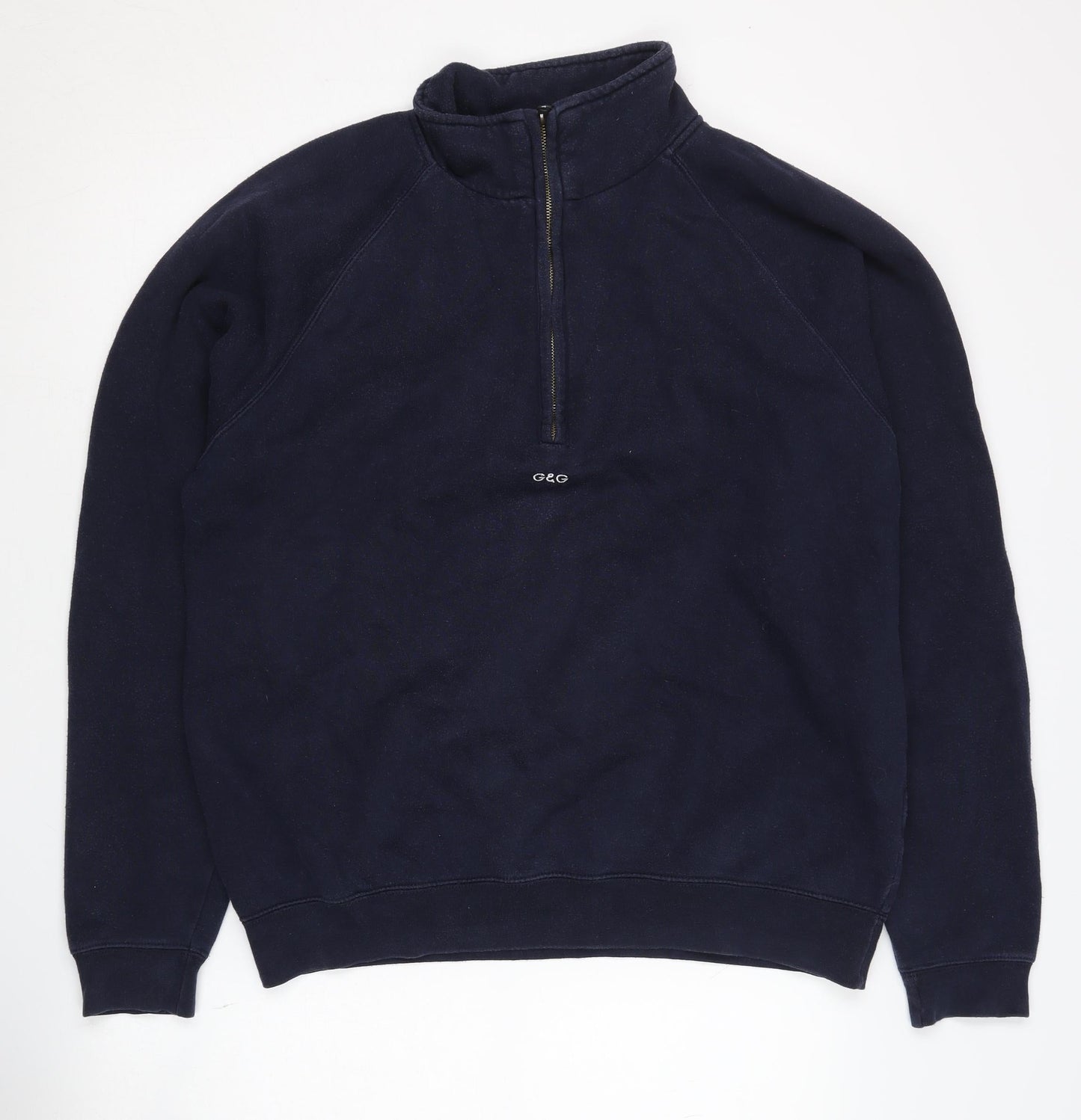 Mens UK Size L G&G Blue Pullover Sweatshirt