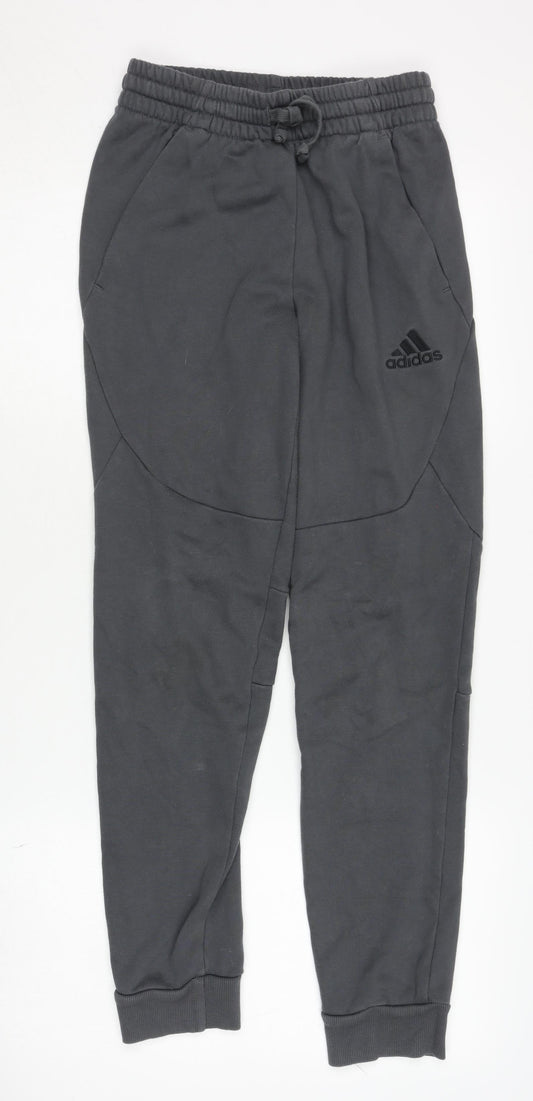 Adidas Unisex Black Jogger Trousers XS