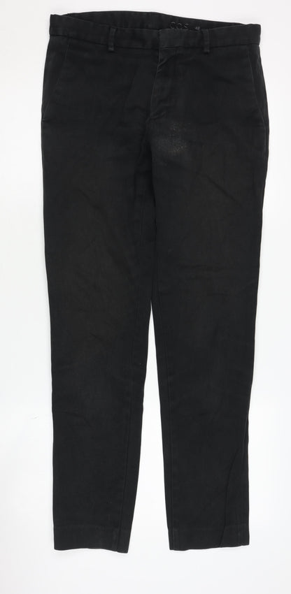 Mens UK Size 48 COS   Black Trousers