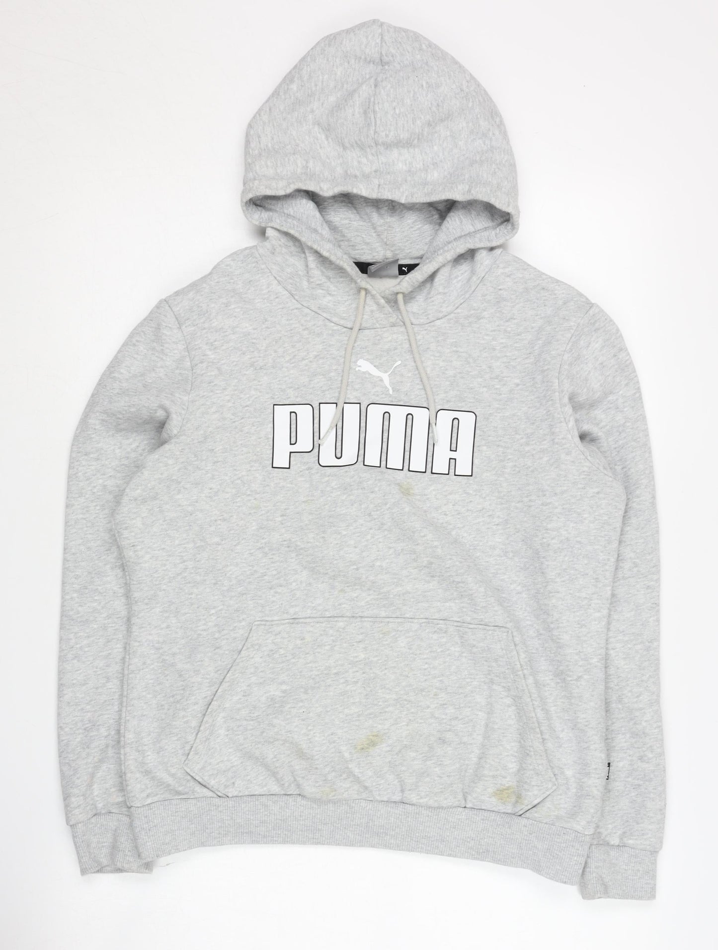 Mens UK Size M PUMA Grey Pullover Hoodie