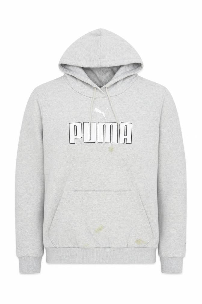 Mens UK Size M PUMA Grey Pullover Hoodie