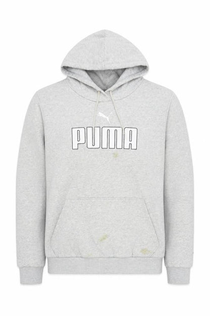 Mens UK Size M PUMA Grey Pullover Hoodie