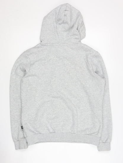 Mens UK Size M PUMA Grey Pullover Hoodie