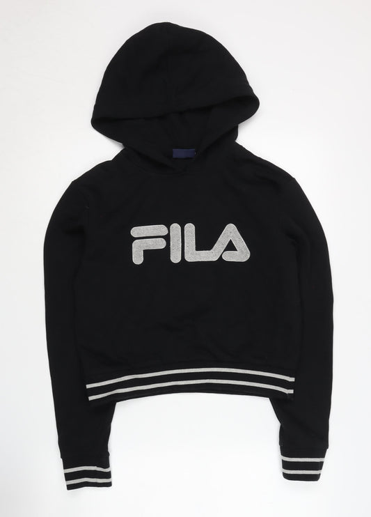 Fila Women's Black Pullover Hoodie - M