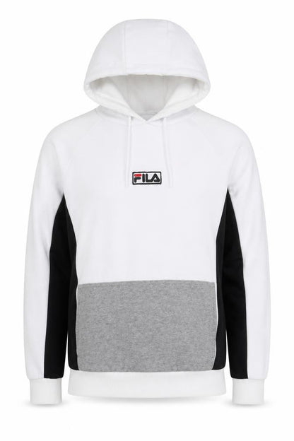 Mens UK Size M FILA White Pullover Hoodie