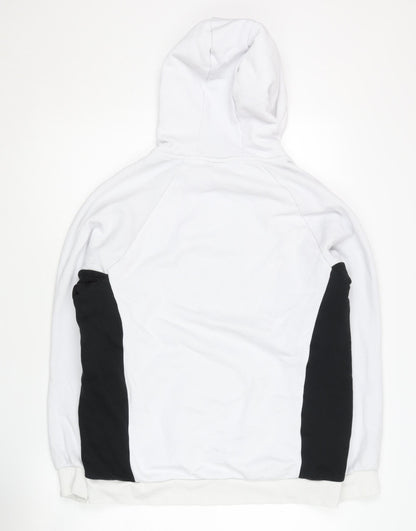 Mens UK Size M FILA White Pullover Hoodie