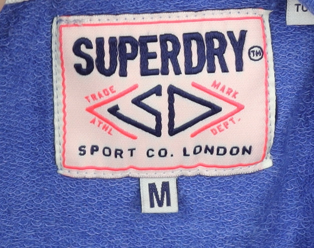 SuperDry Women's Blue Medium Pullover Hoodie