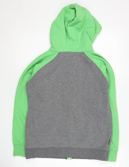 Animal Boys Green Grey Full Zip Hoodie 11-12 Years