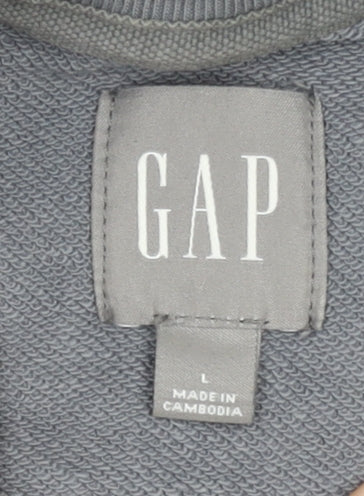 Mens UK Size L Gap Grey Pullover Sweatshirt