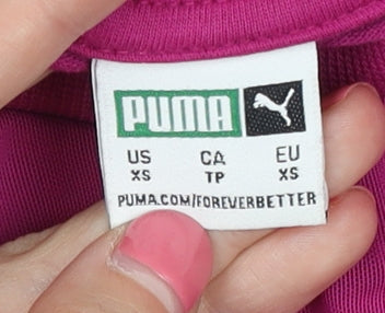 Puma Women's XS Pink Crew Neck Pullover Sweatshirt