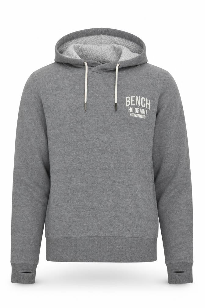Mens UK Size M Bench Grey Pullover Hoodie