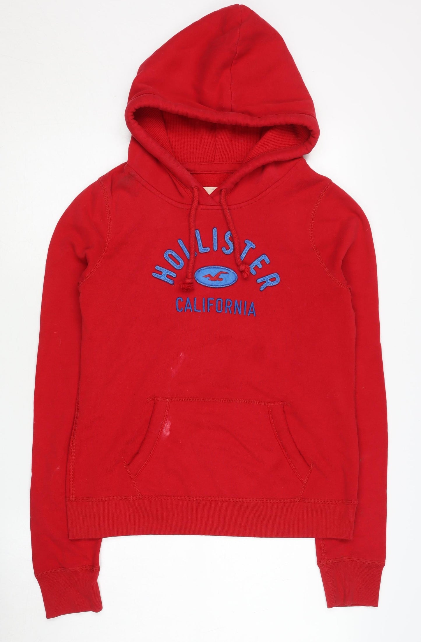 Hollister Red Womens Pullover Hoodie L