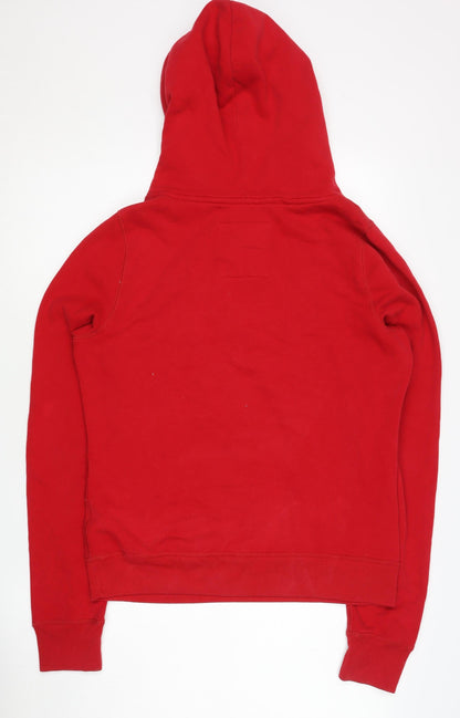 Hollister Red Womens Pullover Hoodie L