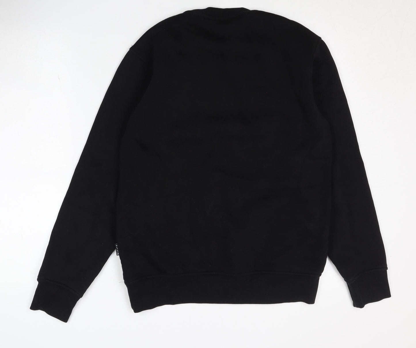 Mens UK Size XS NICCE Black Pullover Sweatshirt