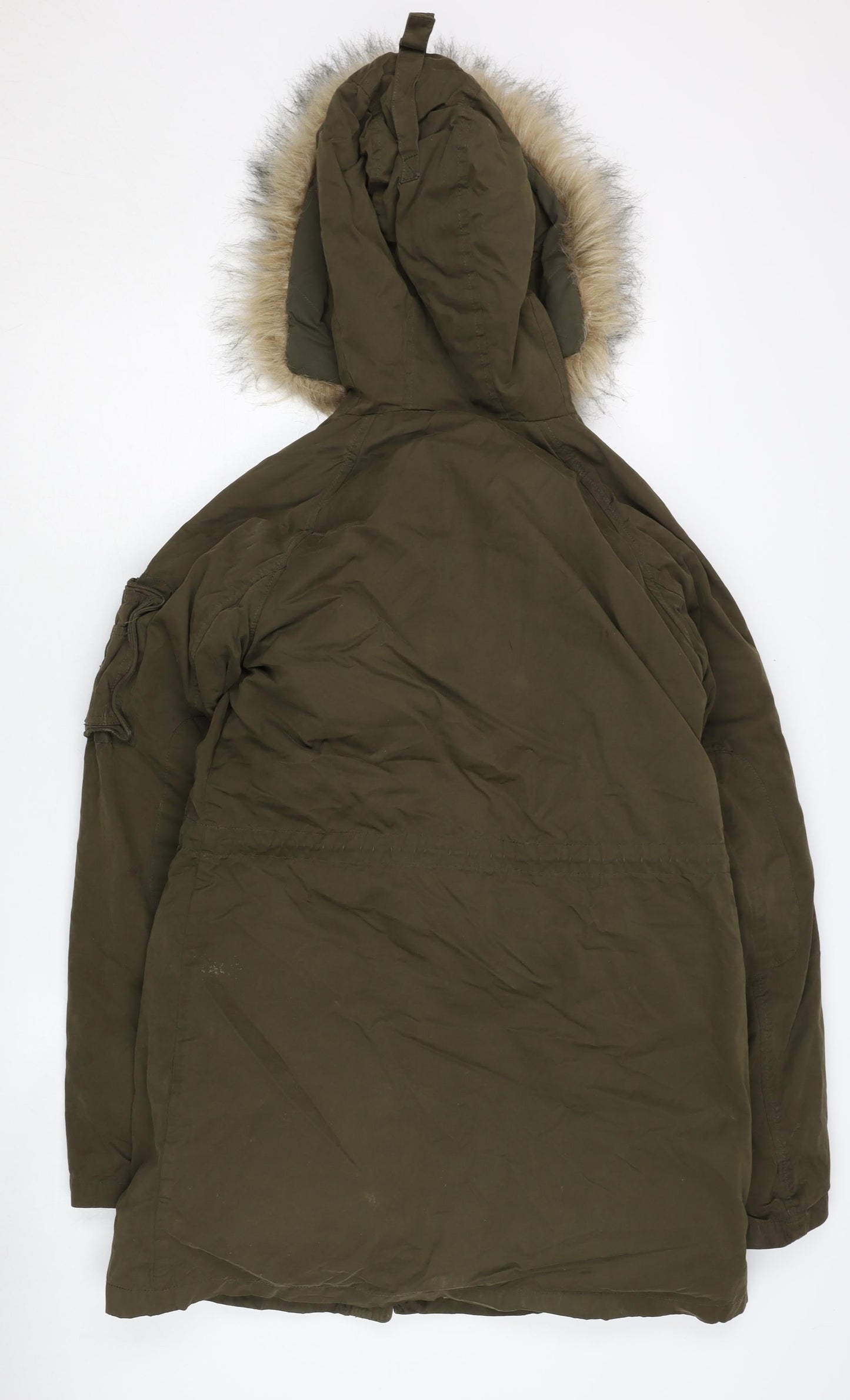 Fat Face Women's Green Hooded Parka Size 10 Regular