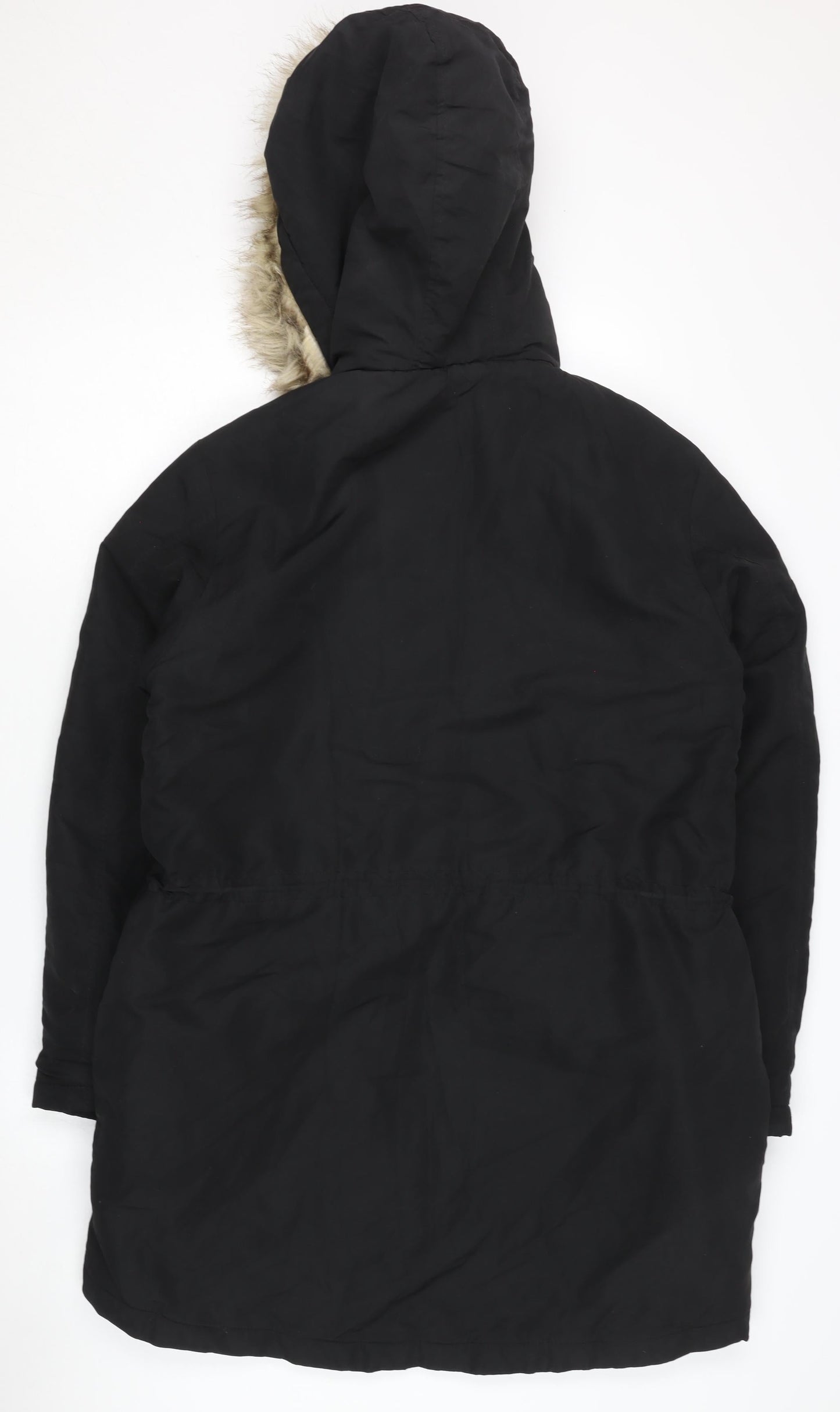 Jacqueline de Yong Women's Black Parka Coat Size 12