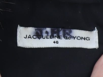 Jacqueline de Yong Women's Black Parka Coat Size 12