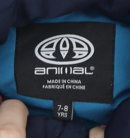 Animal Boys Blue Sleeveless Jacket 7-8 Years with Zip