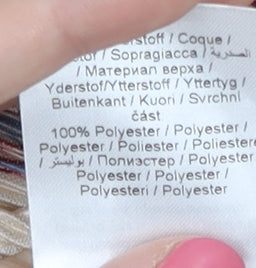 b.young Women's Beige Floral Polyester Dress M