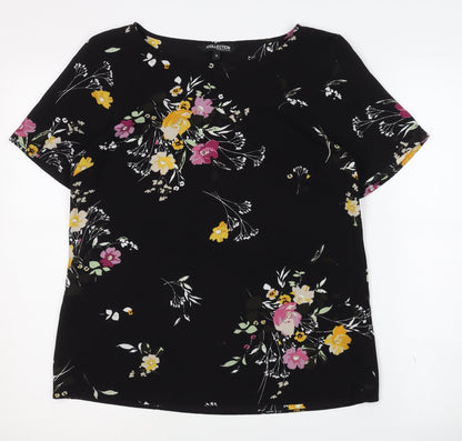 Womens UK Size 10 Debenhams Black  Blouse