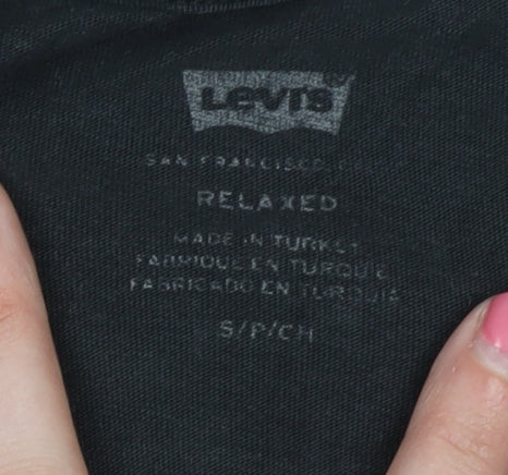 Levi's Men's Black Relaxed Fit Logo T-Shirt - Size S