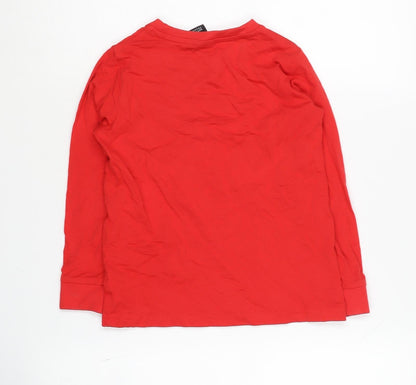 Manchester United Boys Red Long Sleeve T-Shirt 6-7 Years