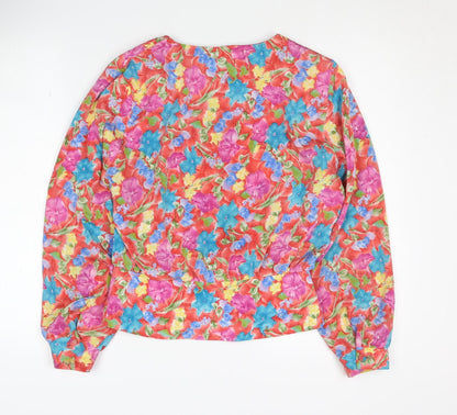 Womens UK Size 12 Berkertex Multicoloured  Blouse