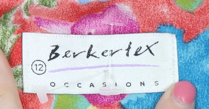 Womens UK Size 12 Berkertex Multicoloured  Blouse