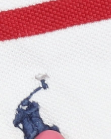 Ralph Lauren Men's White Striped Polo L