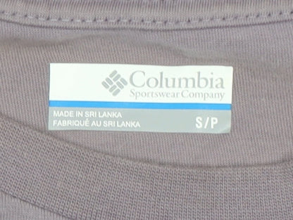 Columbia Unisex Purple Long Sleeve T-Shirt - Small