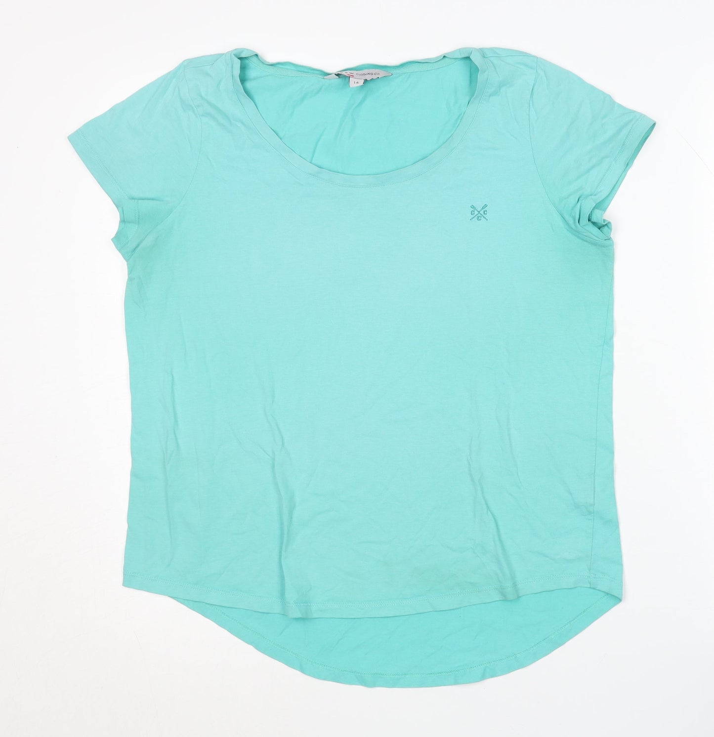 Crew Clothing Co. Women's Blue T-Shirt Size 14