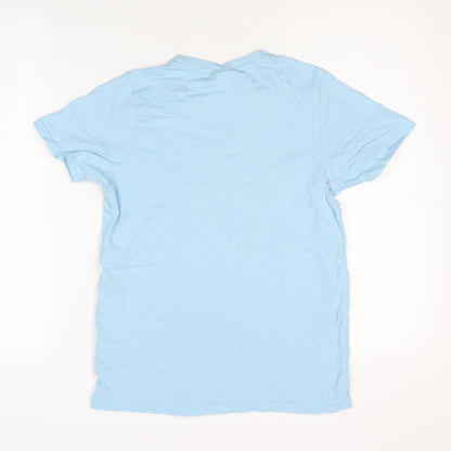 Slazenger Boys Blue T-Shirt, Size 13 Years, 100% Cotton, Logo Accent