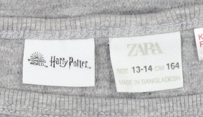 Zara Harry Potter Girls Grey Long Sleeve T-Shirt 13-14 Years