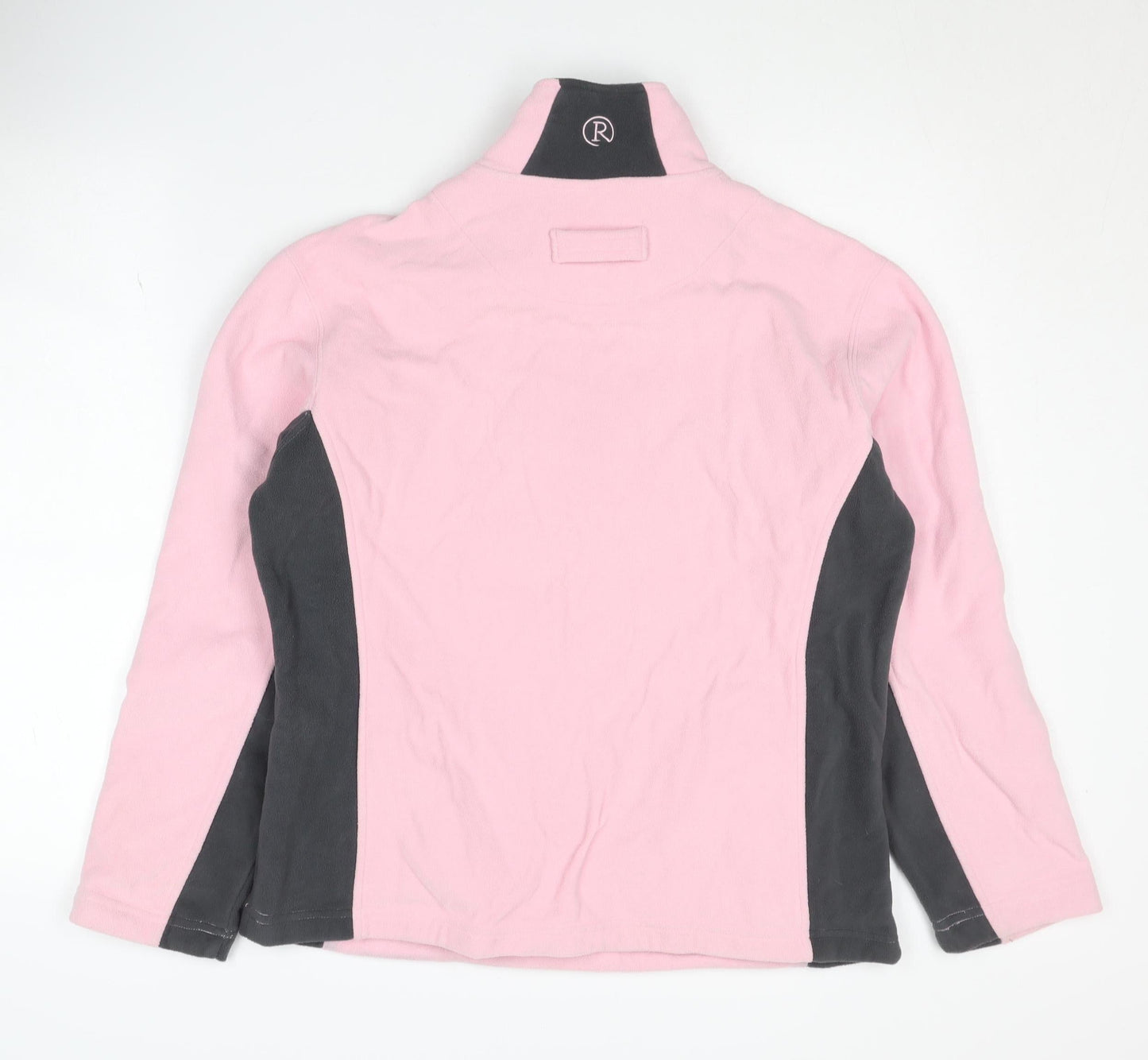 Rydale Women's Pink Fleece Henley Sweatshirt Size M