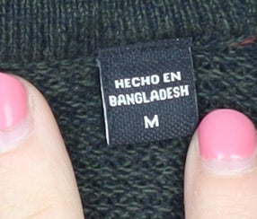 Only & Sons Men's Black Cotton Pullover Jumper Medium