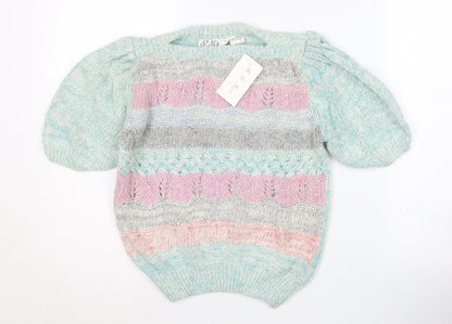 R.B. Knit Women's Multicoloured Jumper, Size S