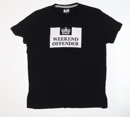 Weekend Offender Men's Black XL Graphic T-Shirt
