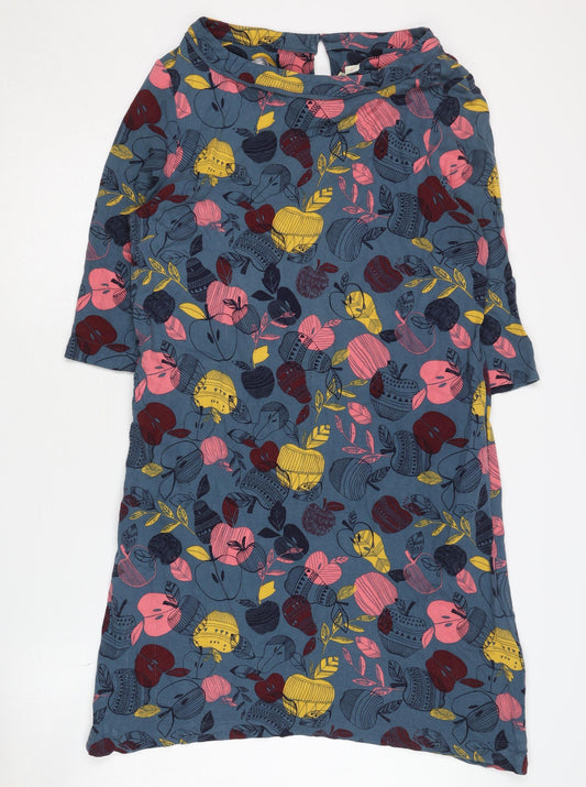 Mantaray Women's Multicoloured 3/4 Sleeve Dress - Size 14