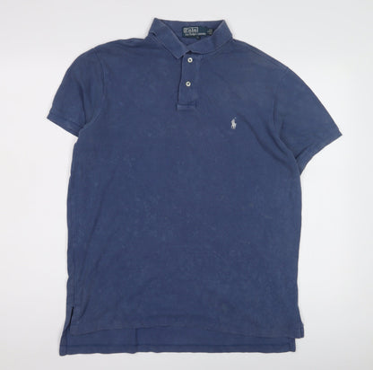 Ralph Lauren Men's Blue Polo Shirt, Size L