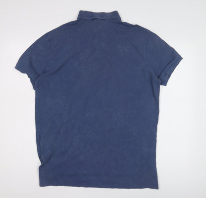 Ralph Lauren Men's Blue Polo Shirt, Size L