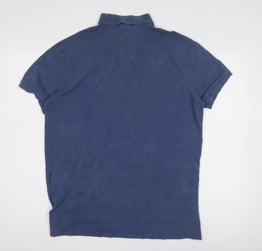Ralph Lauren Men's Blue Polo Shirt, Size L