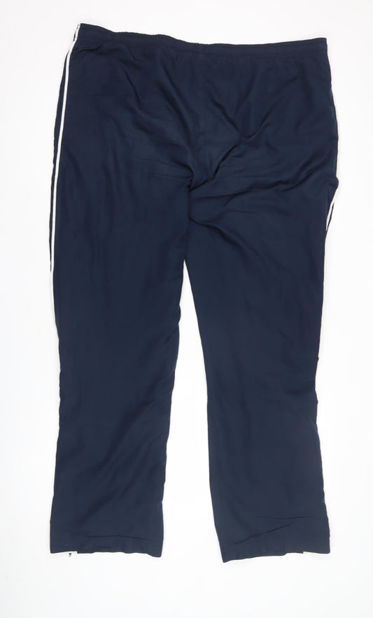 Reebok Men's Blue Track Pants, L, Sporty Activewear