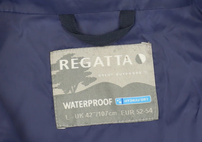 Unisex Adults UK Size L Regatta Blue Rain Coat