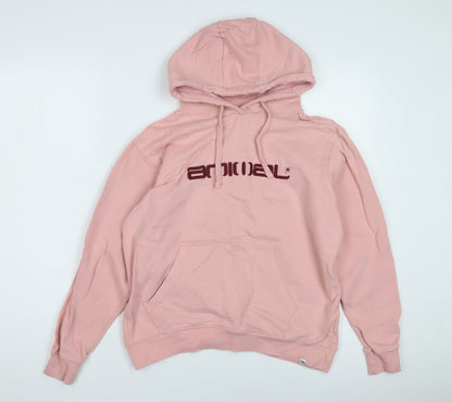 Animal Women's Pink Hoodie Size 8 - Casual Cotton Comfort
