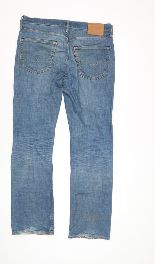 Levi's Men's Blue Straight Jeans, Size Regular, Medium Wash