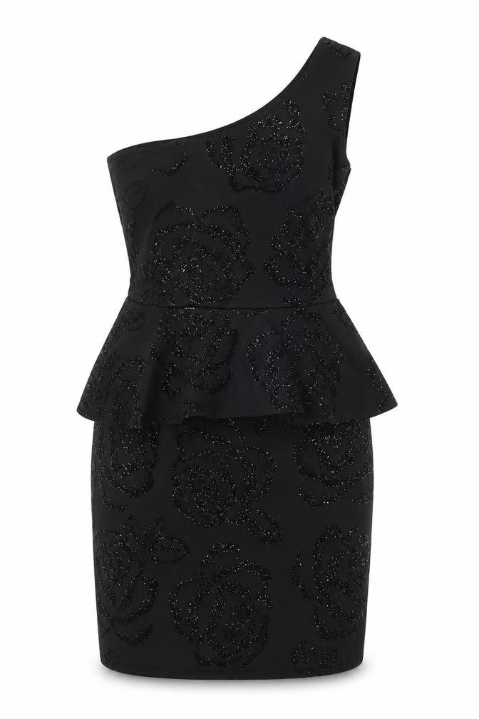 Quiz Women's Black One Shoulder Dress Size 12