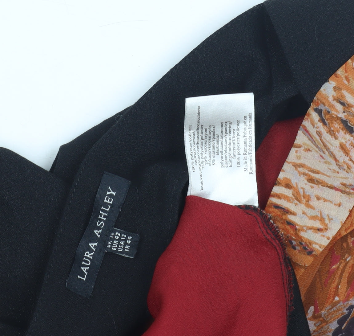 Laura Ashley Women’s Black Multicoloured Shift Dress