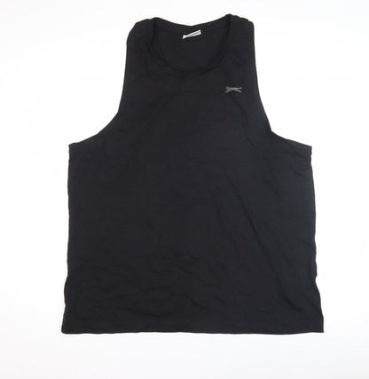 Slazenger Men's Black 2XL Basic Tank Top
