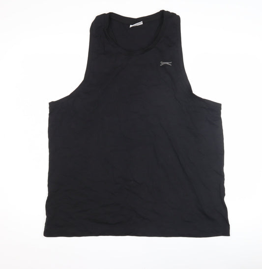 Slazenger Men's Black 2XL Basic Tank Top